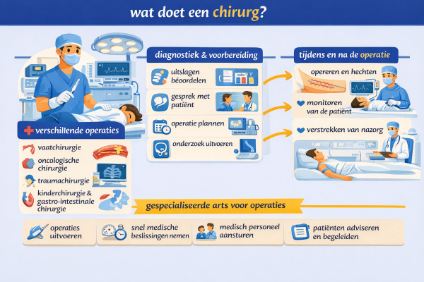 Alles over het beroep chirurg Wat doet een chirurg